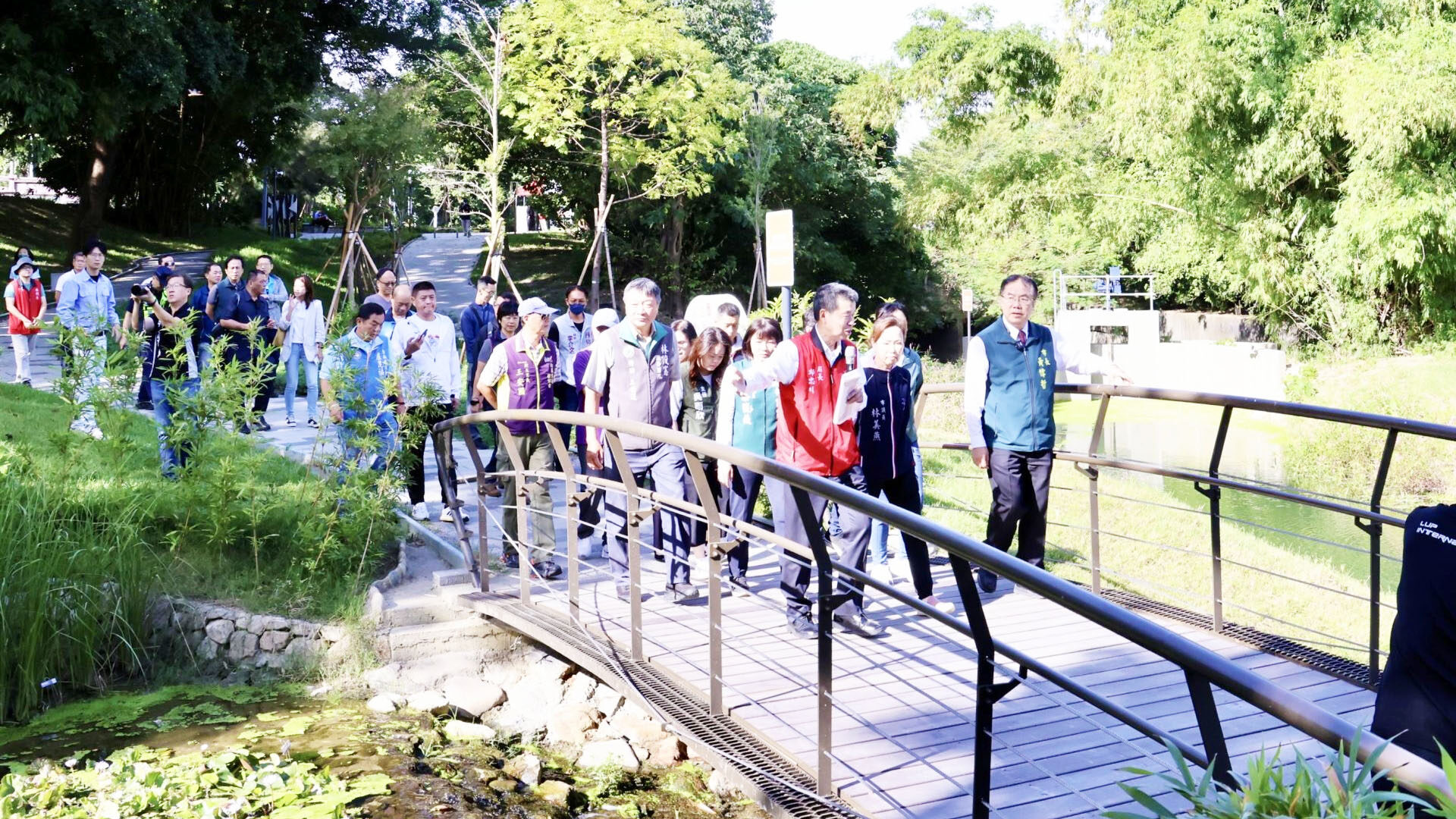 哈赫拿爾森林公園將開放 黃偉哲視察盼兼顧防洪與生態美化